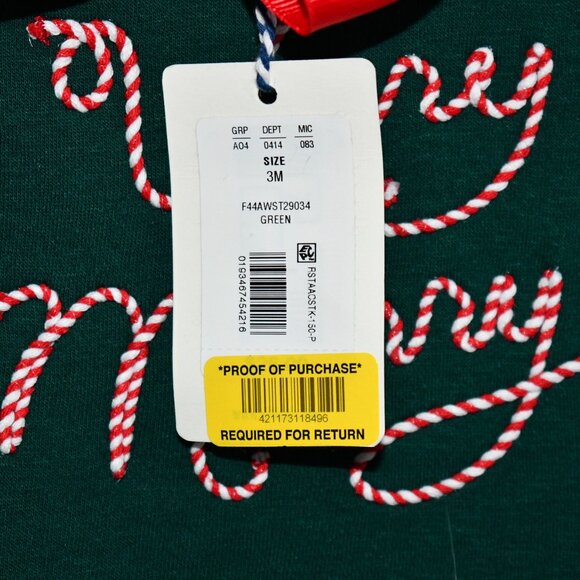 Adventurewear Baby Embroidered Very Merry Long Sleeve Top & Leggings Set 3 Month - Picture 2 of 3